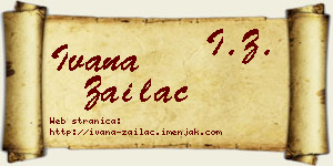 Ivana Zailac vizit kartica